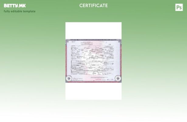 Модерен стил САД Висконсин шаблон сертификат за брак